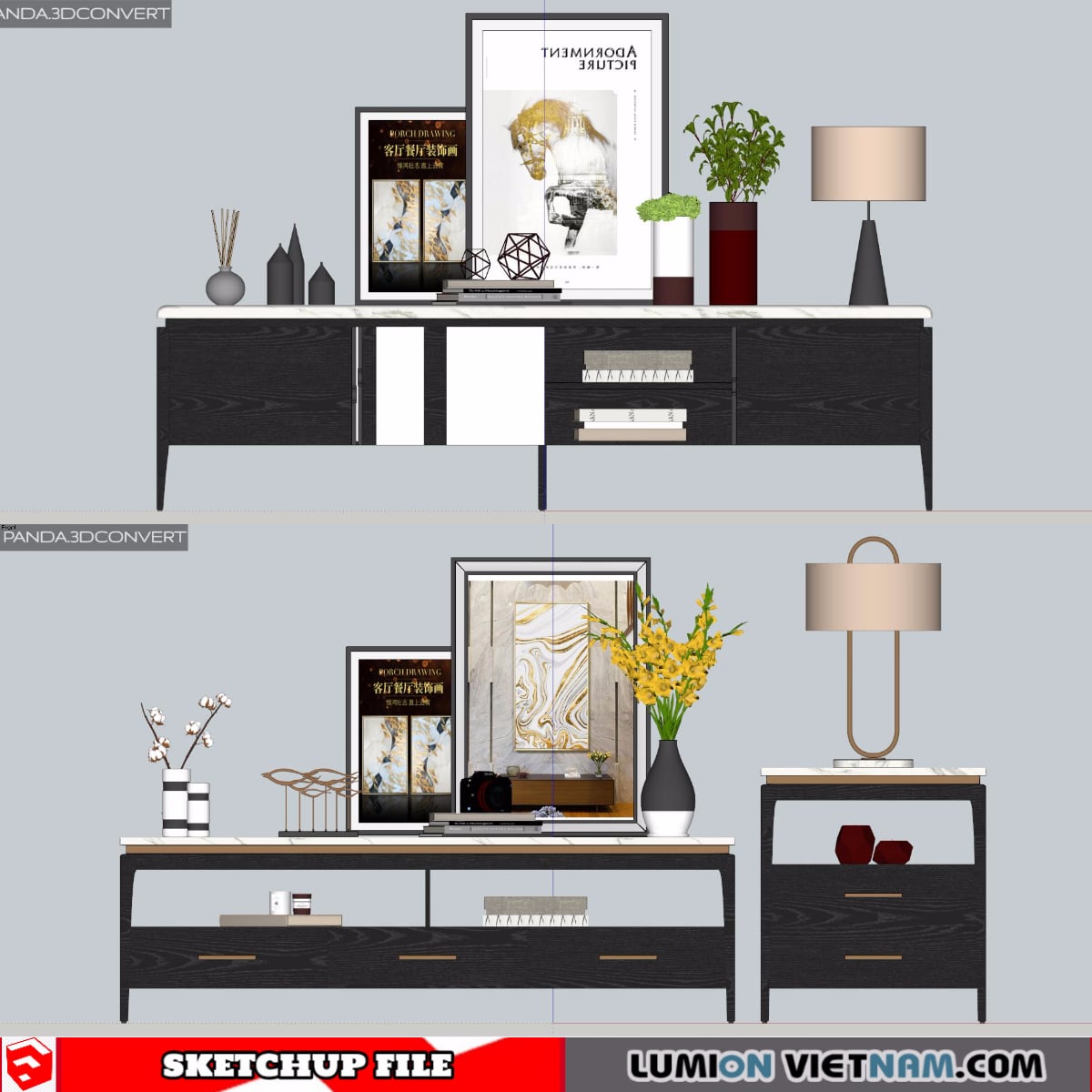 3D DISPLAY CABINETS 2 BY KhanhTran -SKETCHUP MODEL FREE DOWNLOAD-min