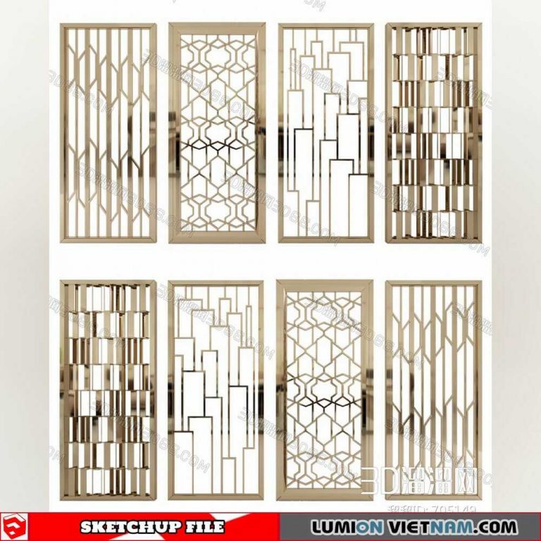 CNC WALL PANEL [SKETCHUP-3DSMAX MODEL]