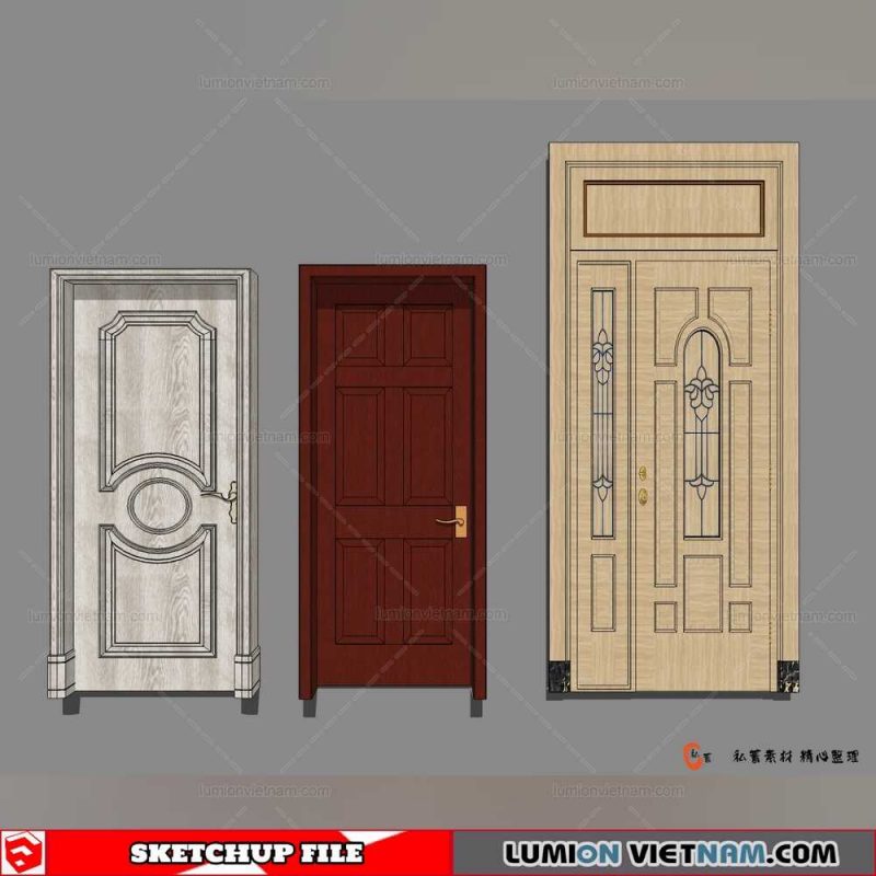 Bedroom Door Sketchup Model - Image to u