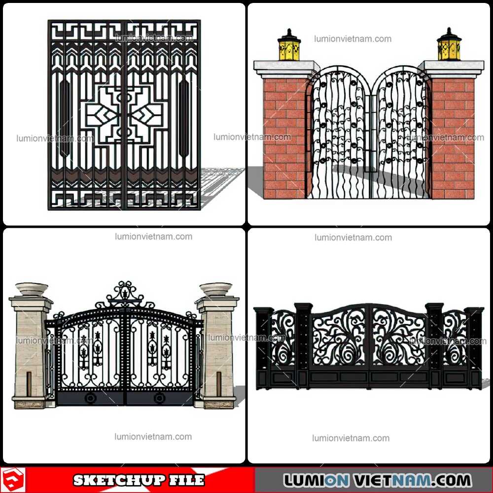210821-Gate-(14)-Sketchup-Models