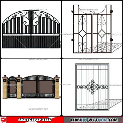 Gate - Sketchup Models By Cuong Covua