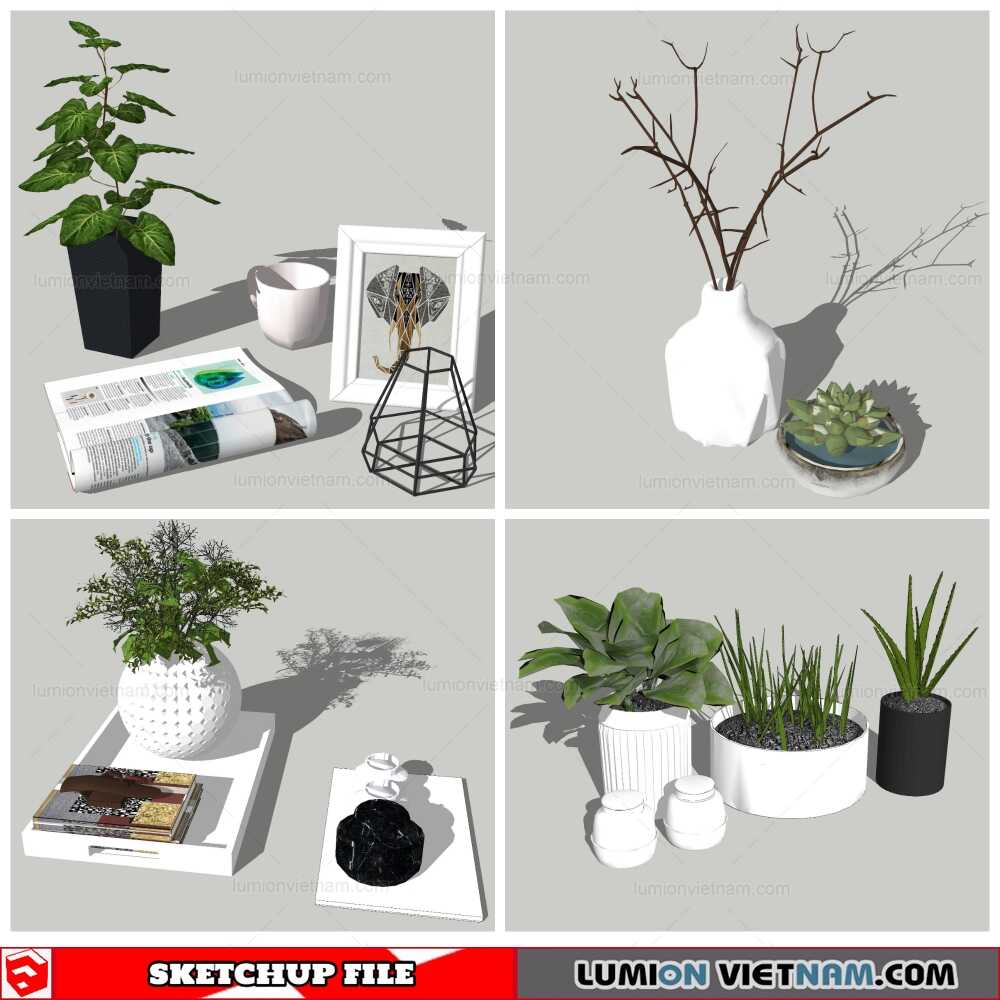Plant Decor - Sketchup Models By Nha Tay