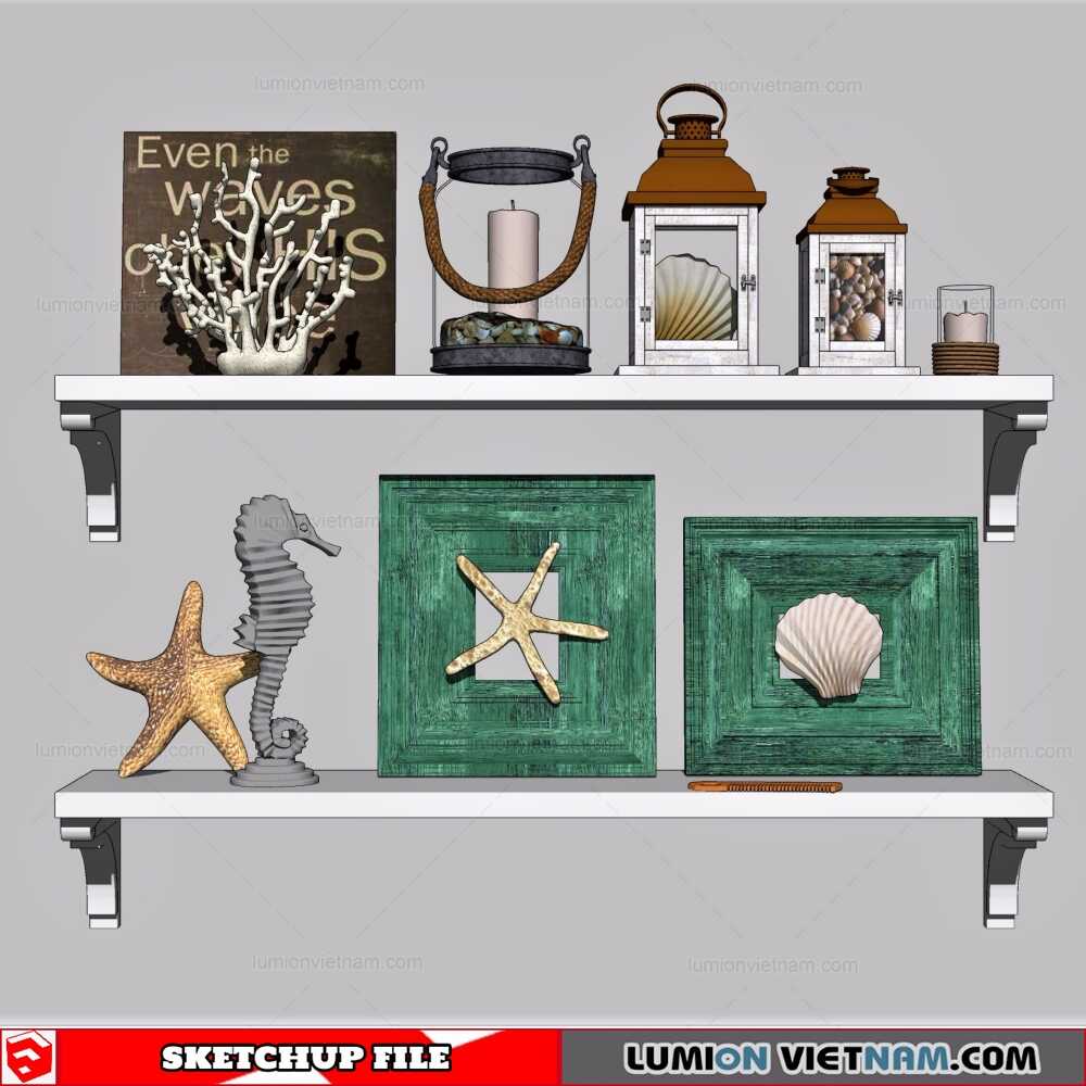 Decorative Shelf - Sketchup Models