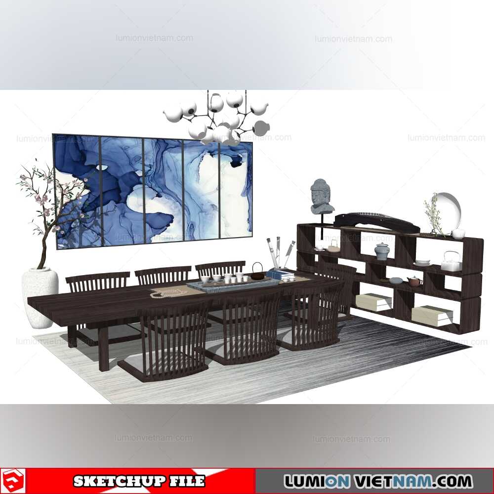 Tea-Table-(15)-Sketchup-Models