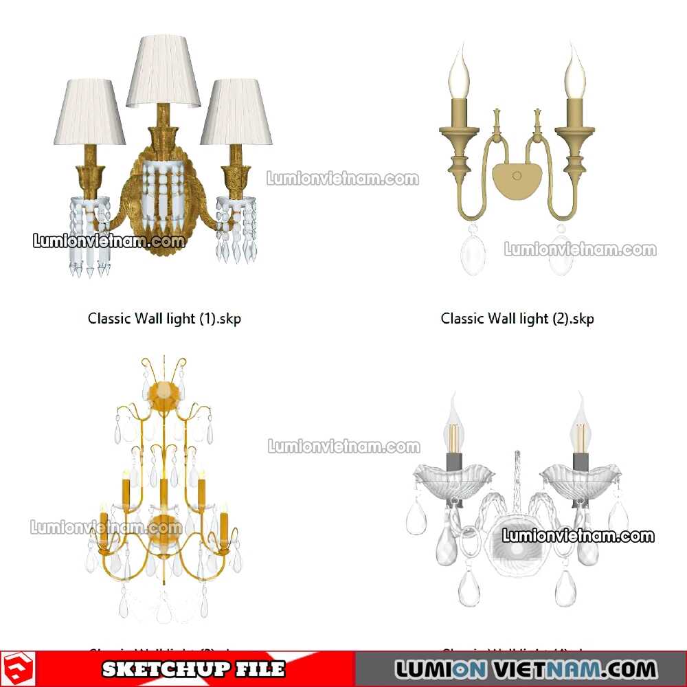 230722. Wall Light Sketchup 3D Models