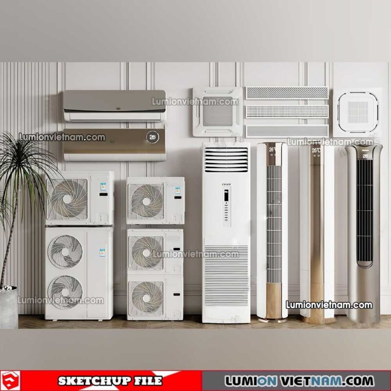 230424. Air Conditioning Sketchup Models