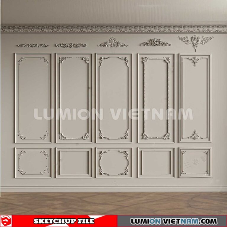 230621. Cornice Moulding Sketchup 3D Models