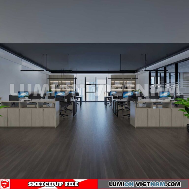 230819 Office Room Sketchup 3D Interior Models