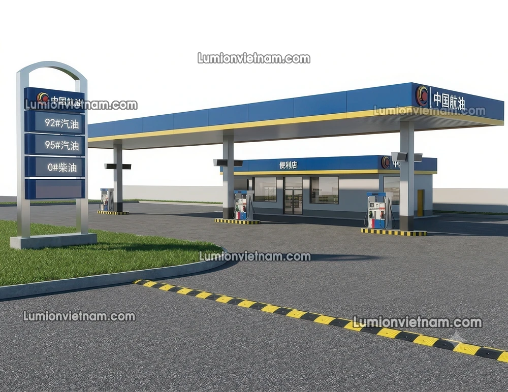 260720 Gas Station Material 35 Sketchup Model