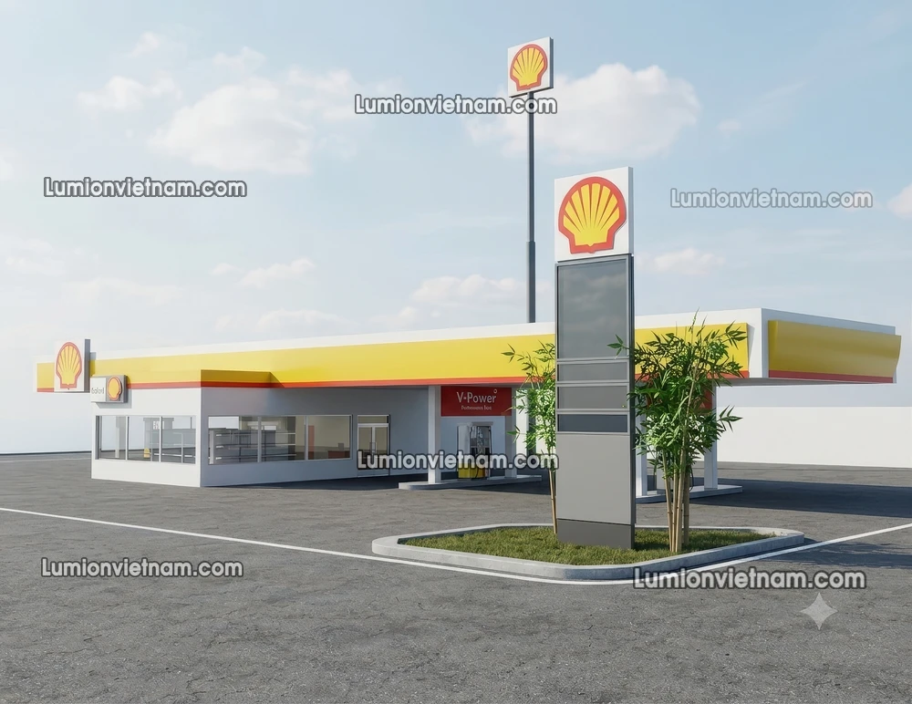 260720 Gas Station Material 36 Sketchup Model