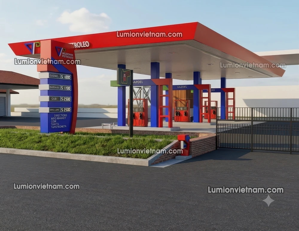 260720 Gas Station Material 39 Sketchup Model