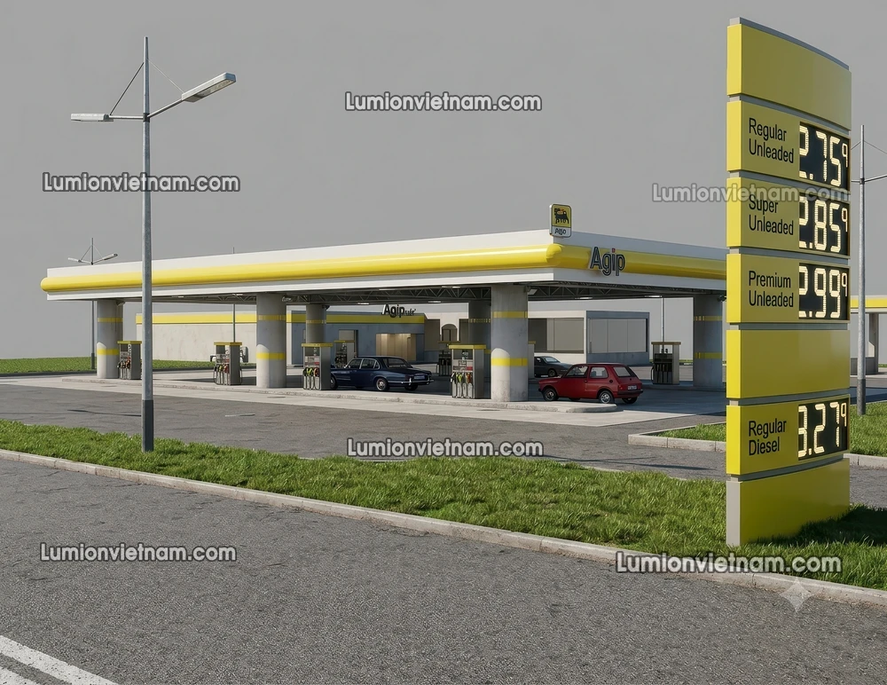 260720 Gas Station Material 43 Sketchup Model