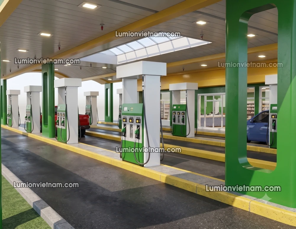 260720 Gas Station Material 44 Sketchup Model