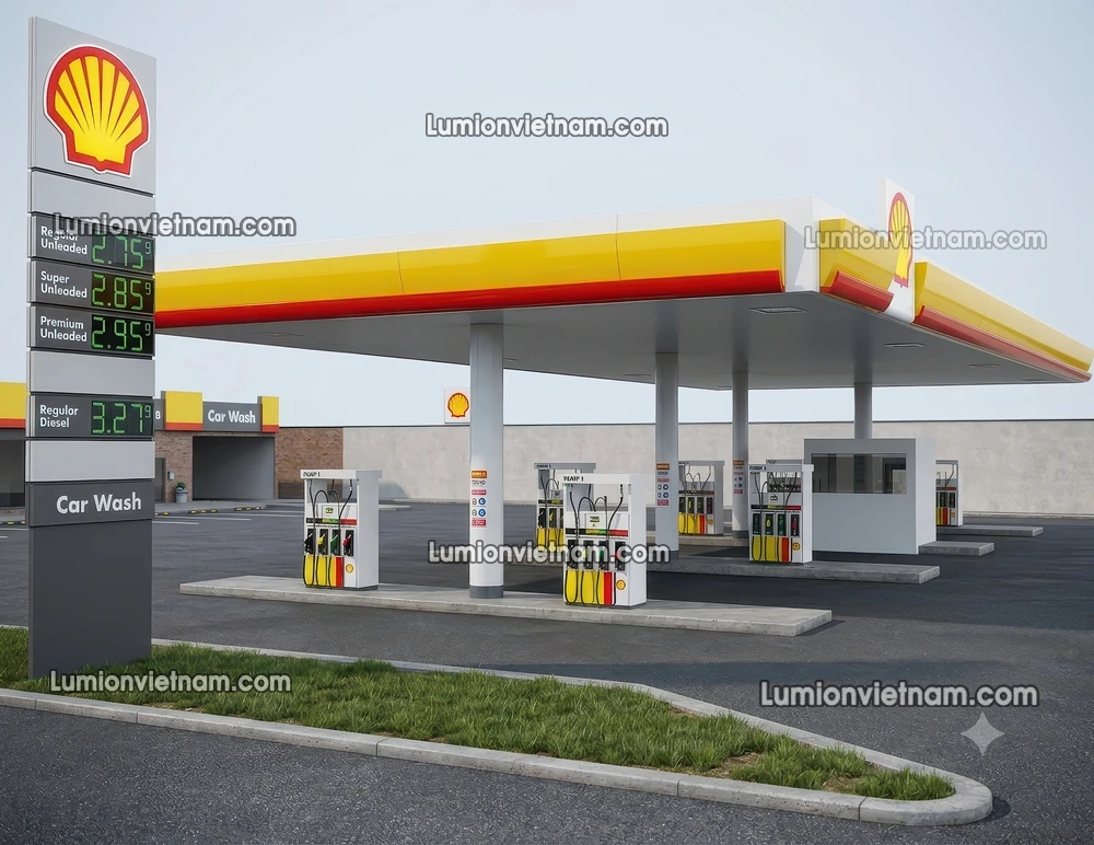 260720 Gas Station Material 51 Sketchup Model