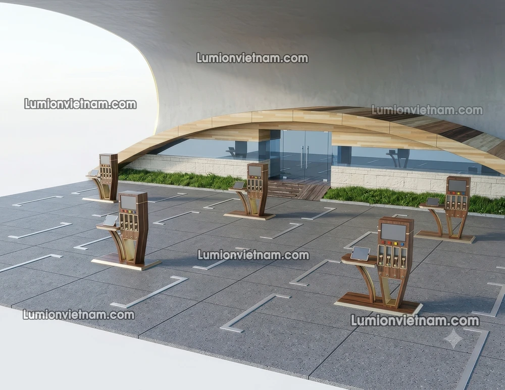 260720 Gas Station Material 58 Sketchup Model