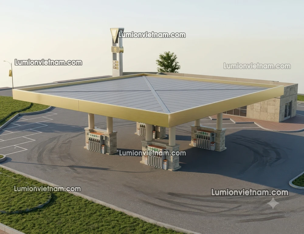 260720 Gas Station Material 59 Sketchup Model