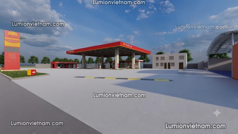 260720 Gas Station Material 74 Sketchup Model