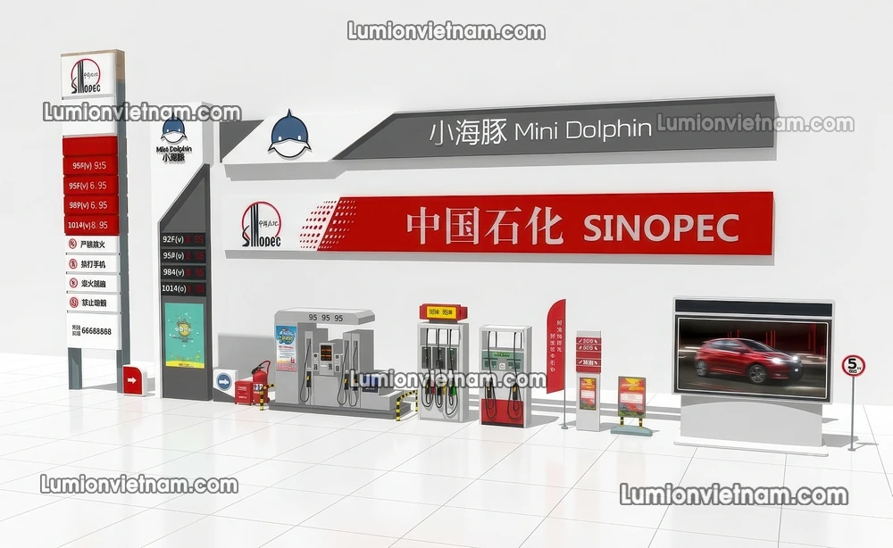 260720 Gas Station Material 76 Sketchup Model