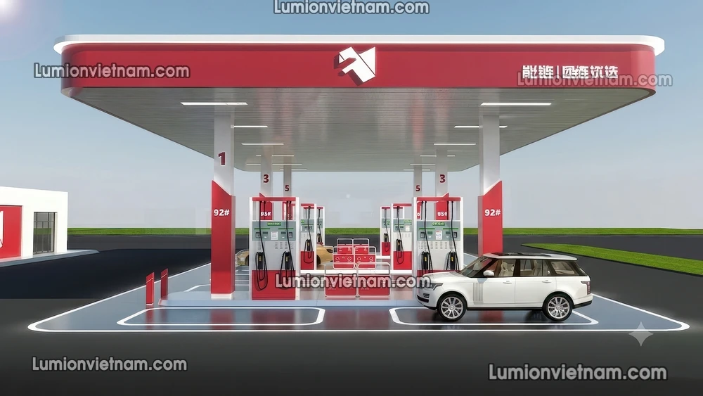 260720 Gas Station Material 77 Sketchup Model