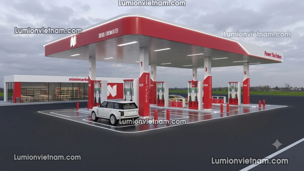 260720 Gas Station Material 77 Sketchup Model