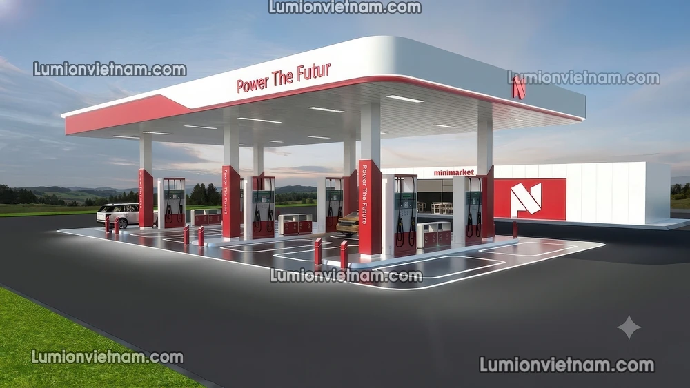 260720 Gas Station Material 77 Sketchup Model