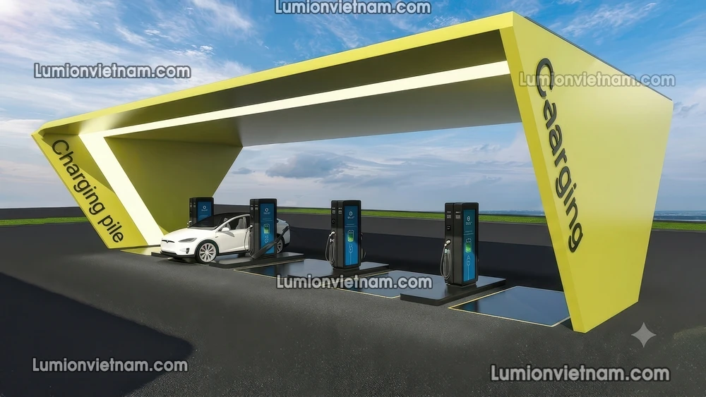 260720 Gas Station Material 78 Sketchup Model