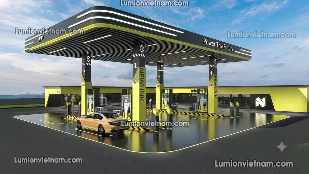 260720 Gas Station Material 78 Sketchup Model