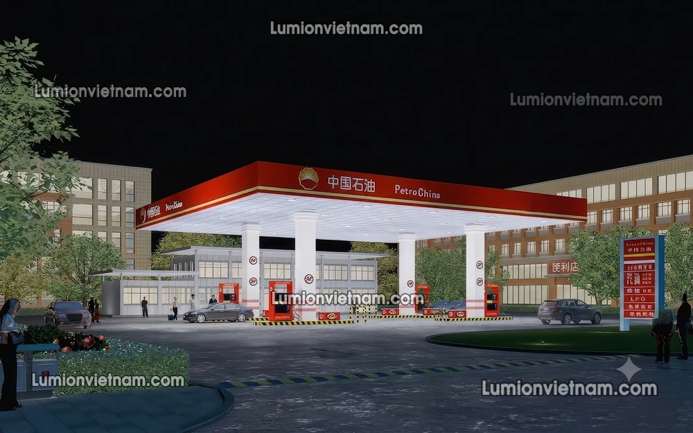 260720 Gas Station Material 80 Sketchup Model
