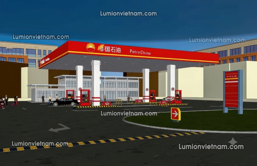 260720 Gas Station Material 80 Sketchup Model
