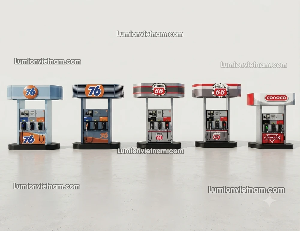 260720 Gas Station Material 85 Sketchup Model