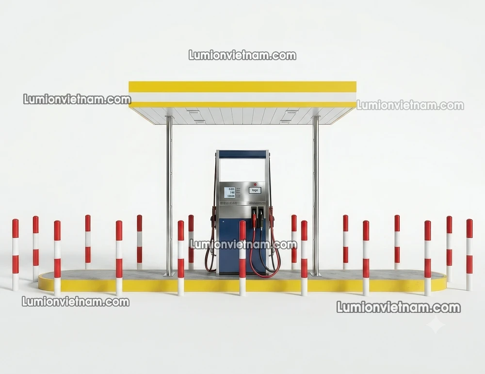 260720 Gas Station Material 86 Sketchup Model