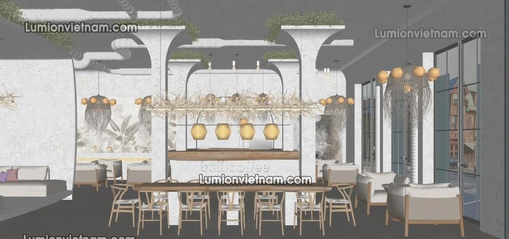 260727 Wabi Sabi Dining Space 1 Sketchup Model