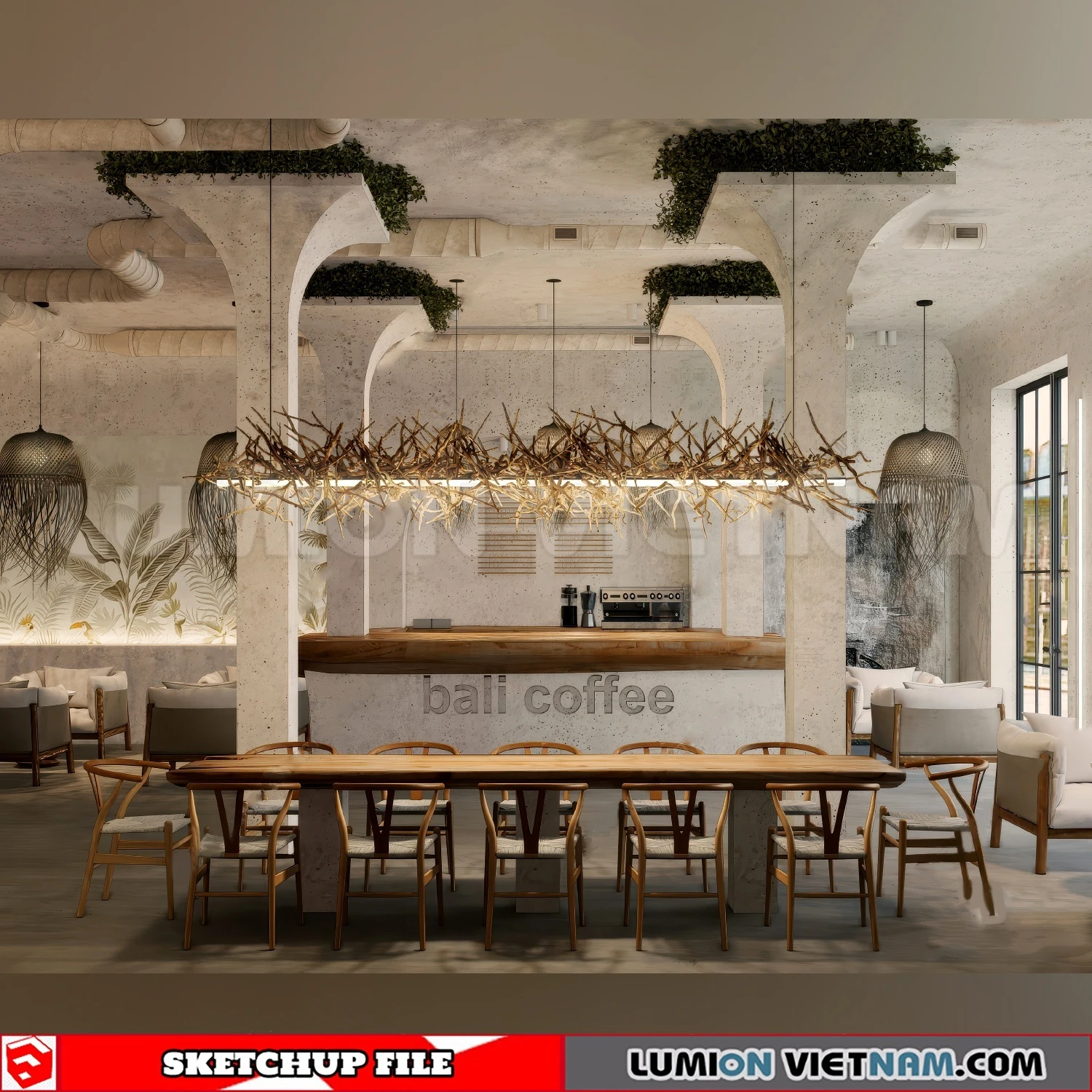 260727 Wabi Sabi Dining Space 1 Sketchup Models