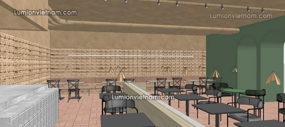 260727 Wabi Sabi Dining Space 12 Sketchup Model