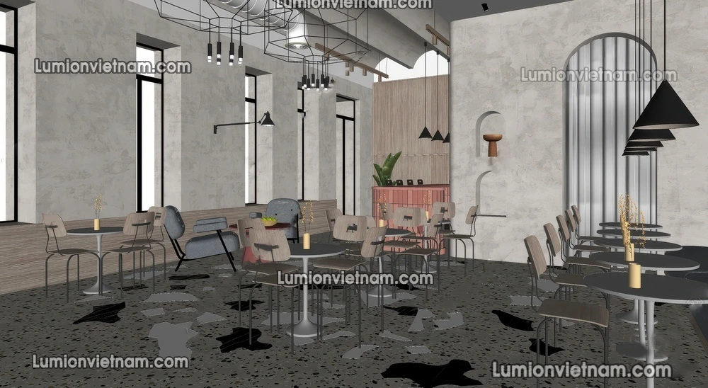 260727 Wabi Sabi Dining Space 2 Sketchup Model