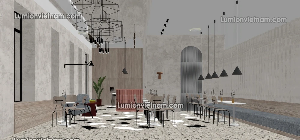 260727 Wabi Sabi Dining Space 2 Sketchup Model