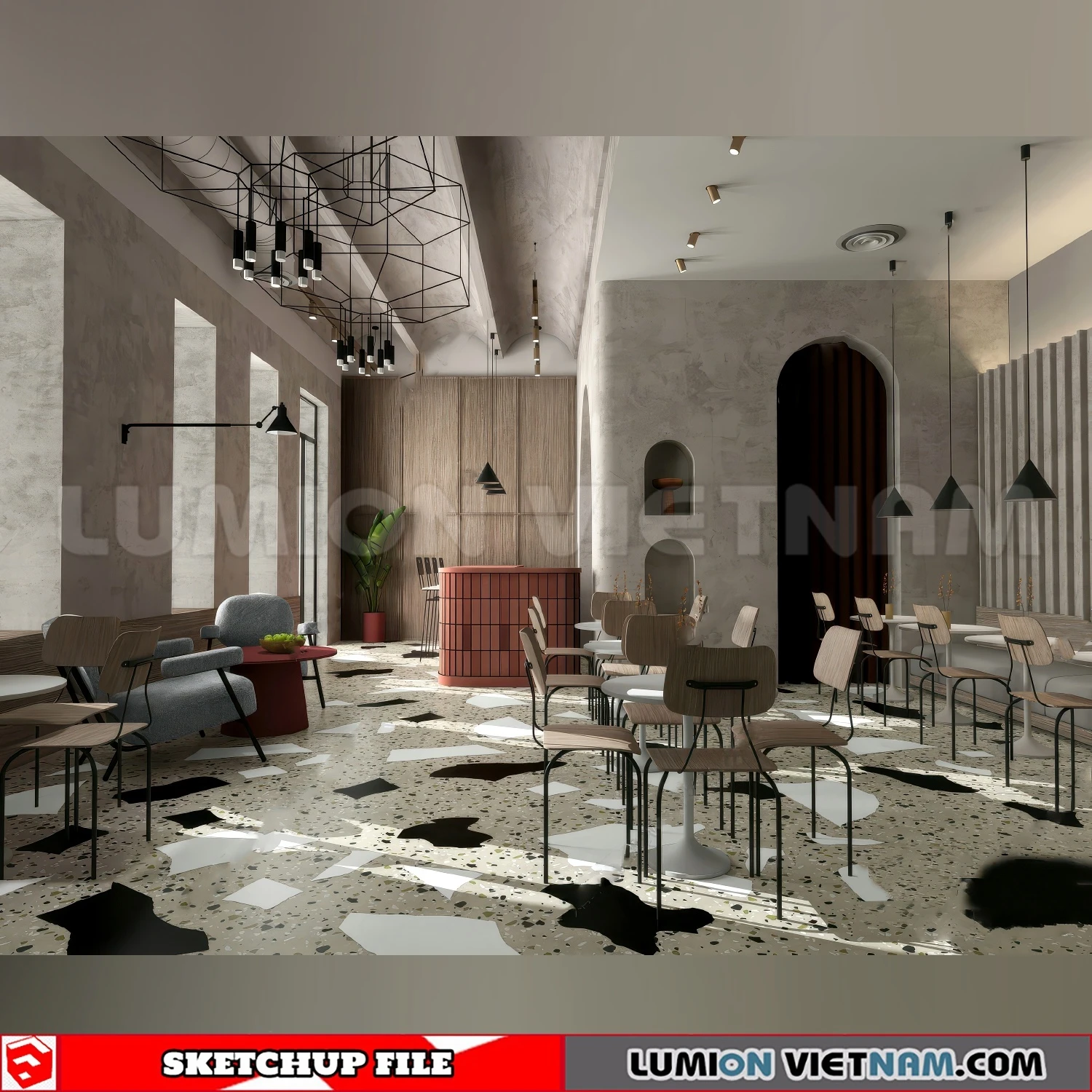 260727 Wabi Sabi Dining Space 2 Sketchup Models