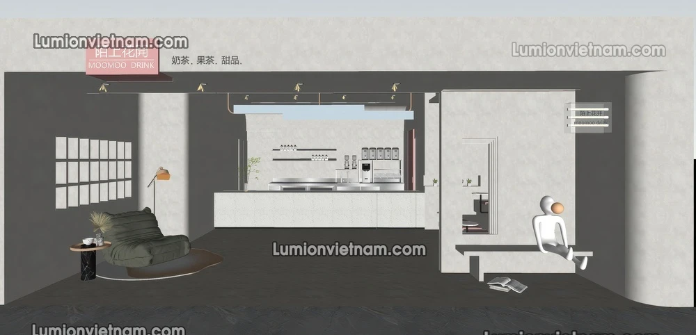 260727 Wabi Sabi Dining Space 4 Sketchup Model