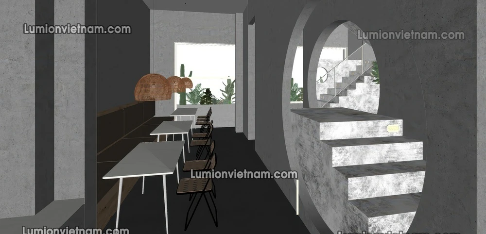 260727 Wabi Sabi Dining Space 7 Sketchup Model