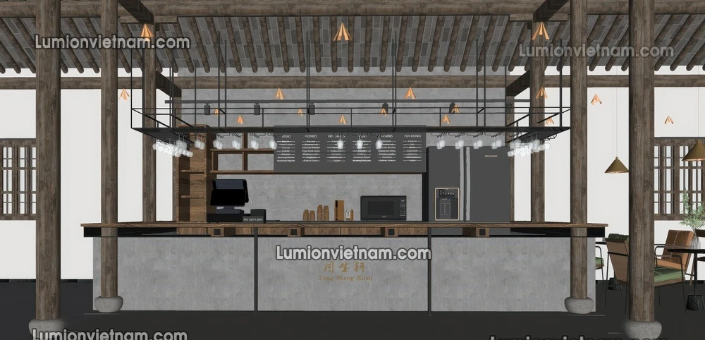 260727 Wabi Sabi Dining Space 8 Sketchup Model