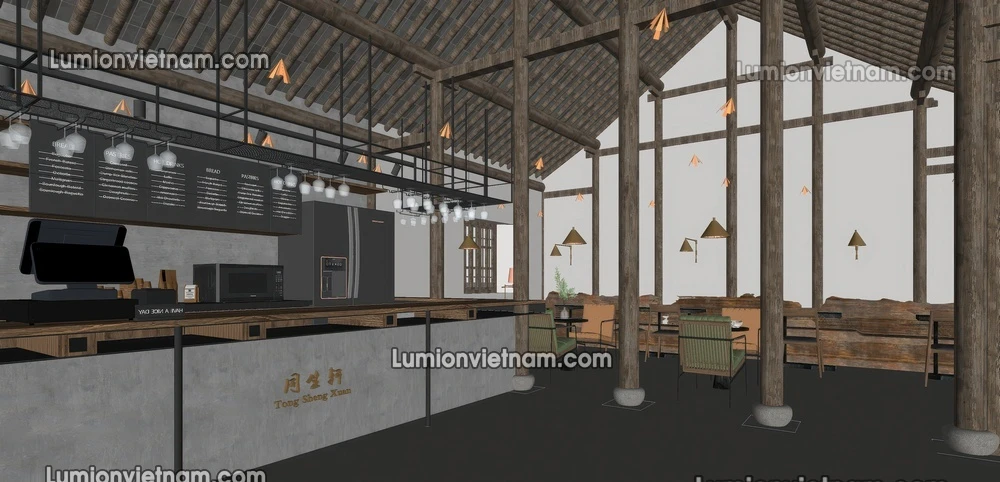 260727 Wabi Sabi Dining Space 8 Sketchup Model