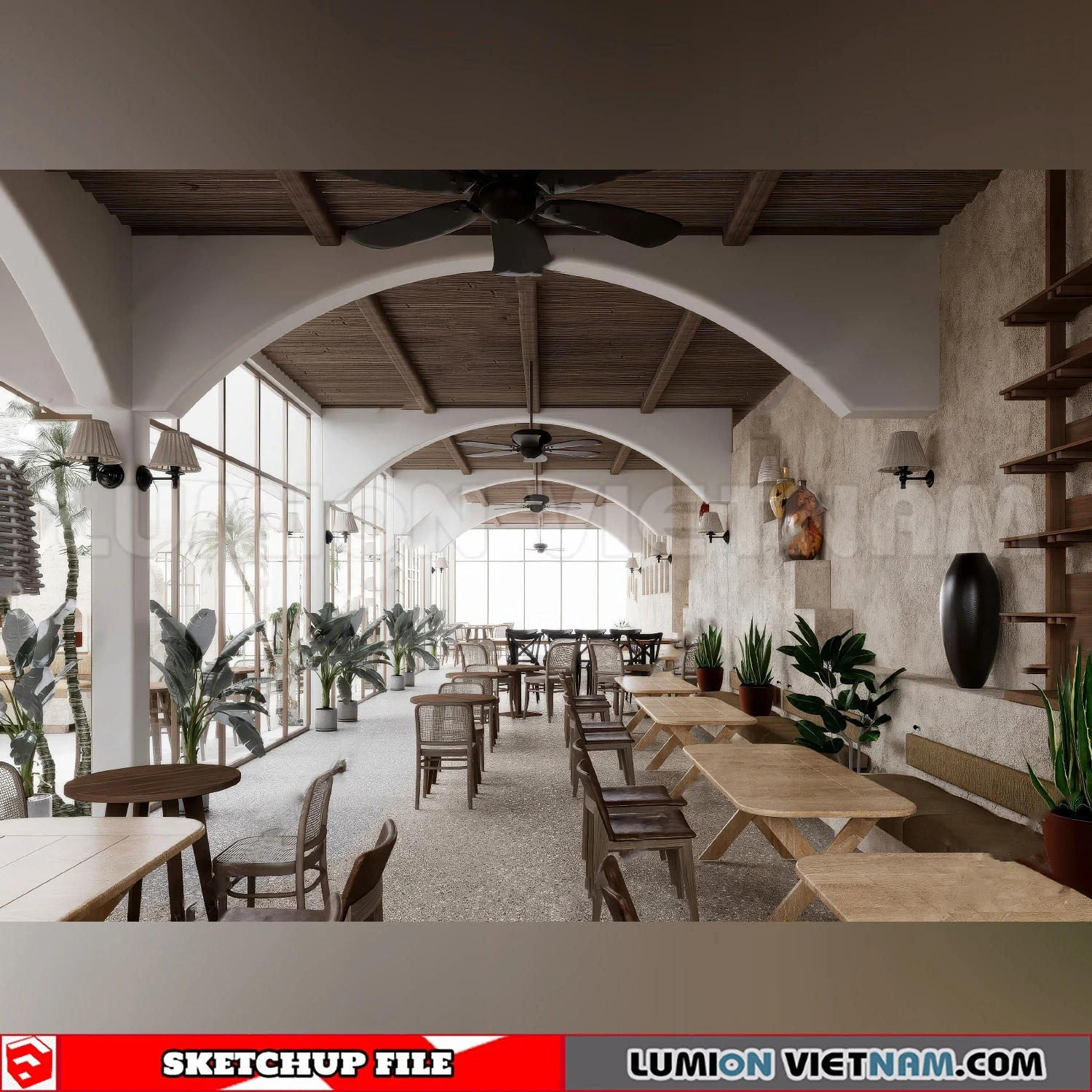 260727 Wabi Sabi Dining Space 9 Sketchup Models