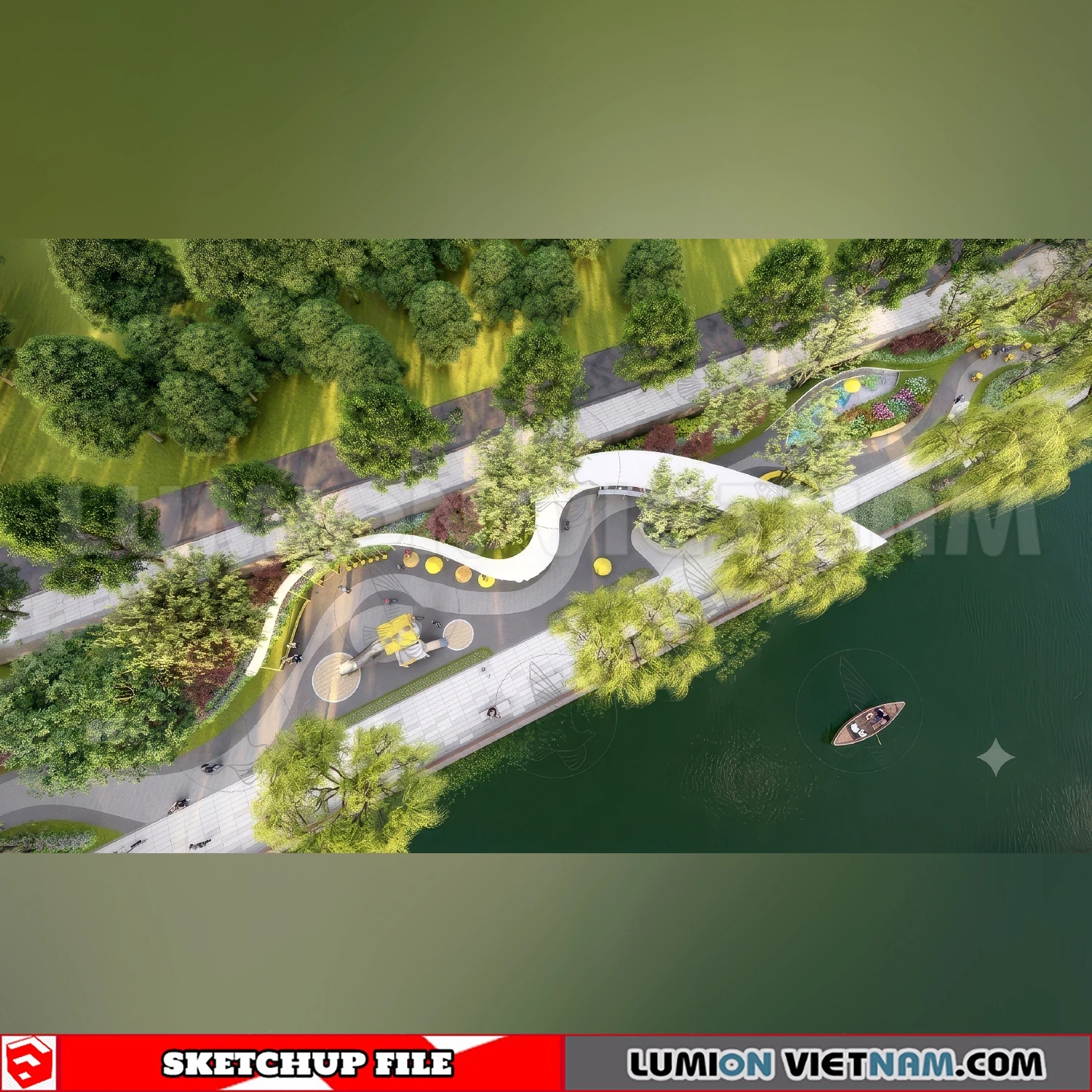 260729 Linear Park 10 Sketchup Models