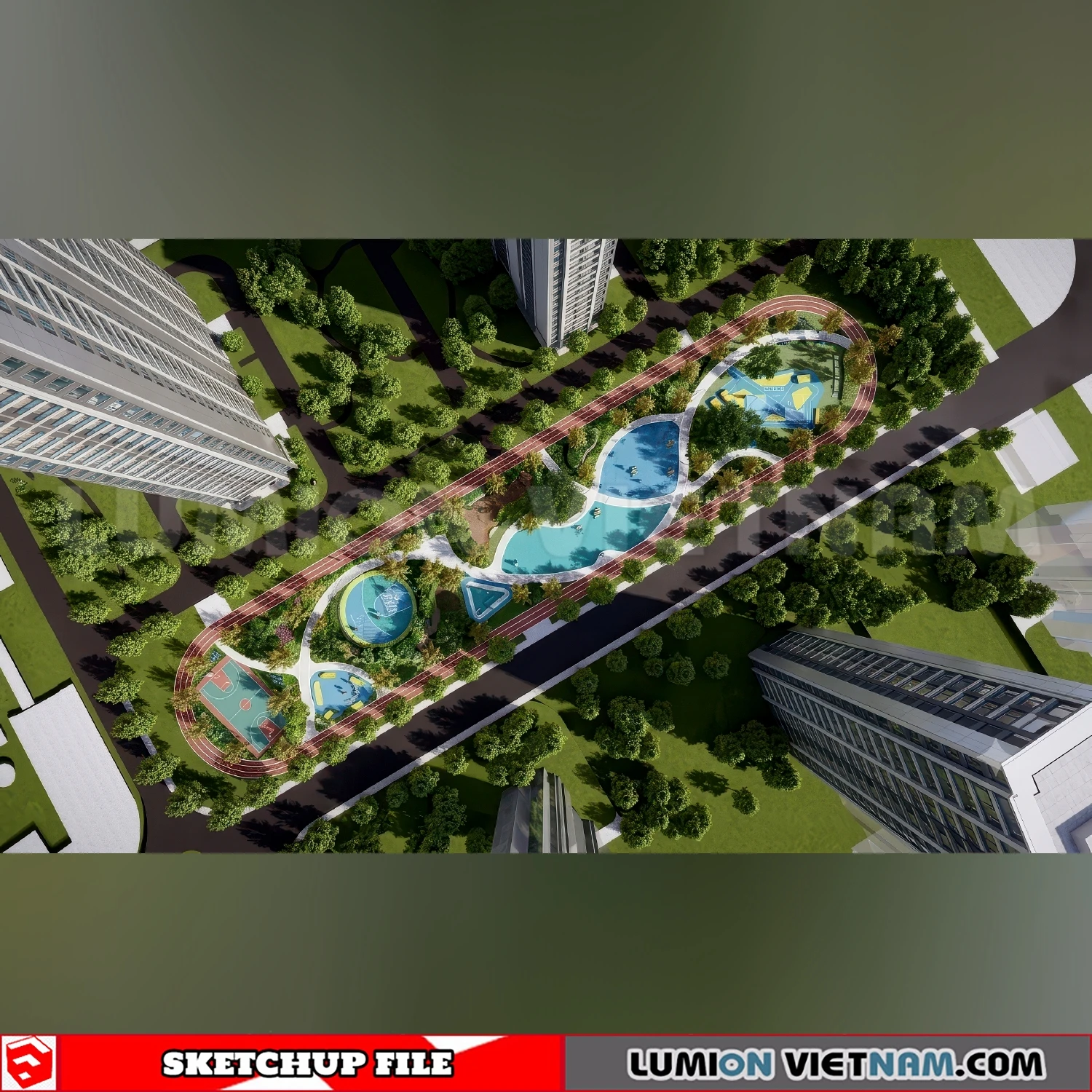 260729 Linear Park 11 Sketchup Models