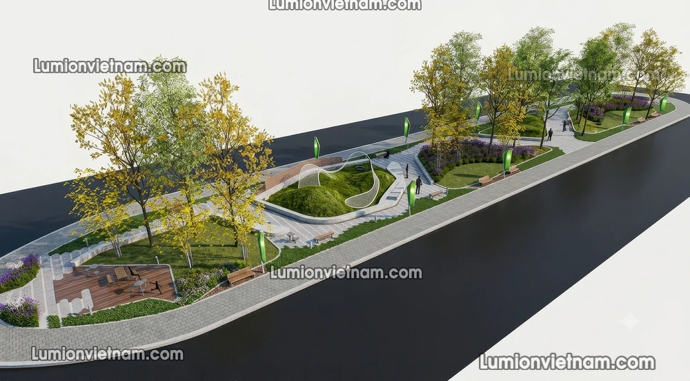260729 Linear Park 13 Sketchup Model