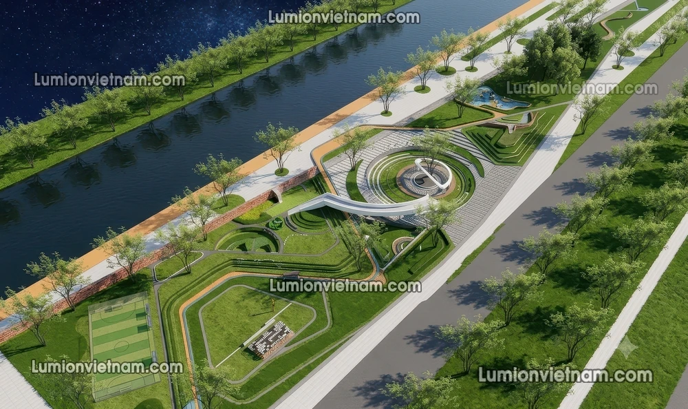 260729 Linear Park 15 Sketchup Model