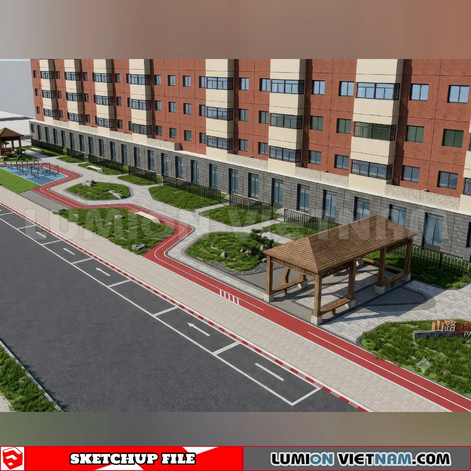 260729 Linear Park 17 Sketchup Models