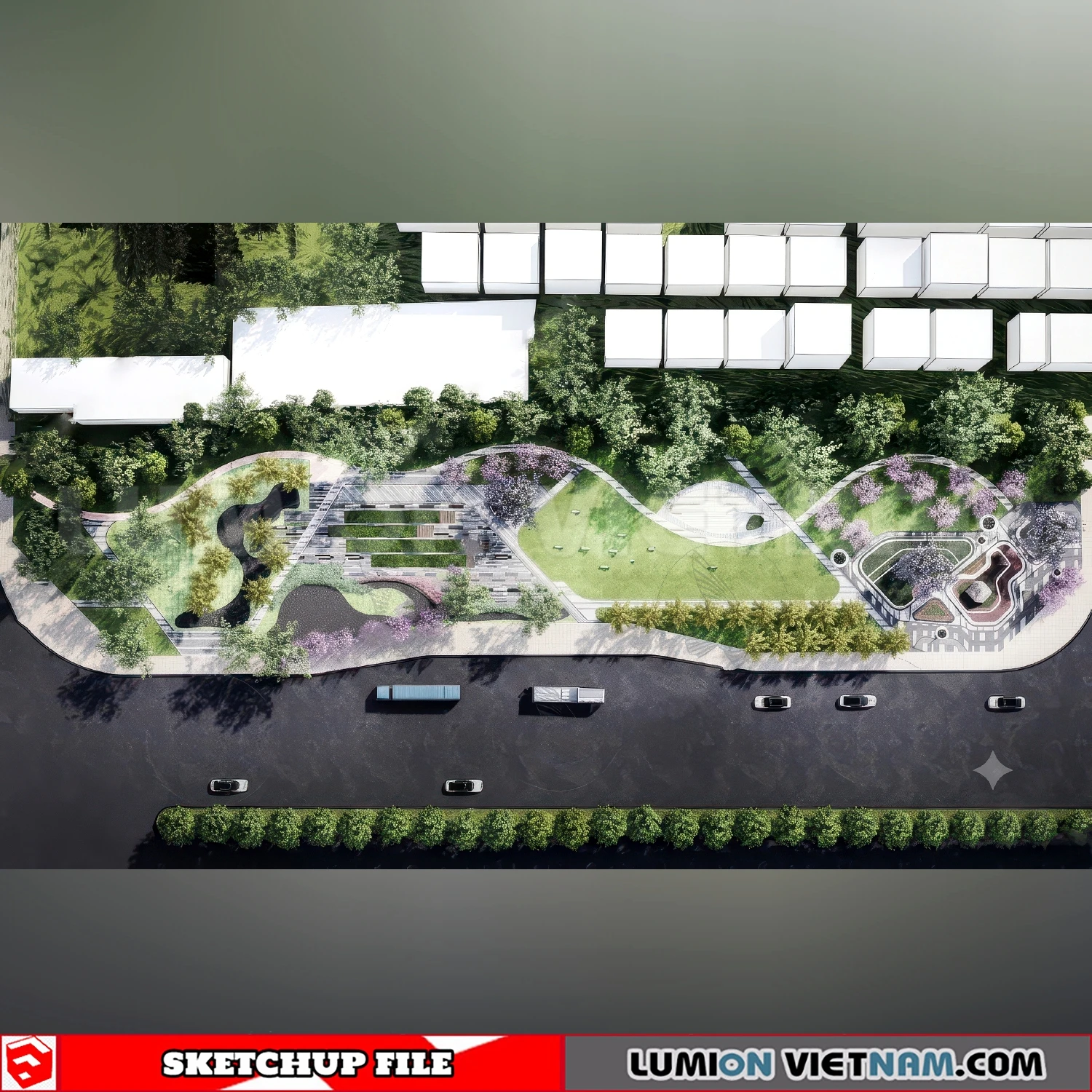 260729 Linear Park 20 Sketchup Models
