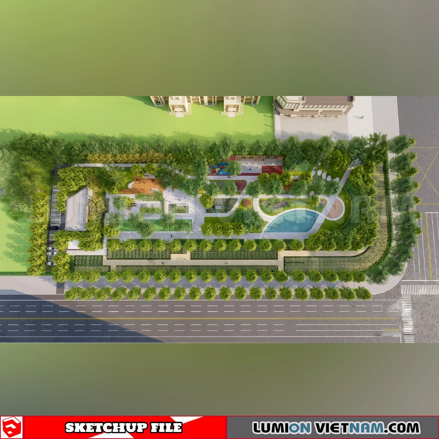 260729 Linear Park 22 Sketchup Models
