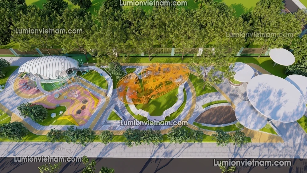 260729 Linear Park 23 Sketchup Model